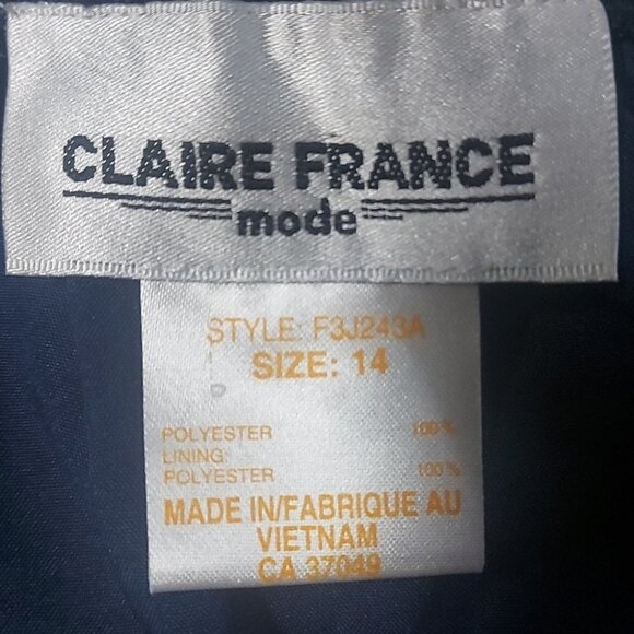 Vintage Mix Print Blue & Black A-Line Maxi Skirt - Picture 7 of 7